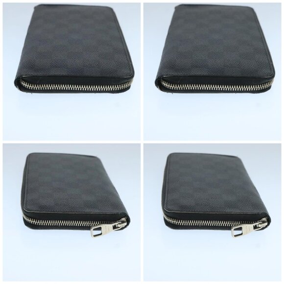 LOUIS VUITTON Damier Graphite Zippy Organizer Long Wallet N63077 LV Auth 106425 - Picture 16 of 16